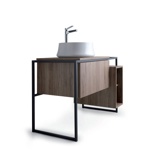 SIMAS Frame Комплект мебели с ящиком и открытым элементом, 105x57xh72см, Цвет: темный дуб- фото