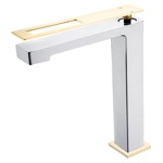 Смеситель для умывальника высокий Boheme Q 142-CRG - фото