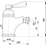 Смеситель для биде Migliore Ermitage ML.ERM-7023.BI.CR- фото2