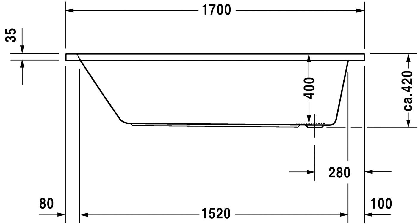   Duravit D-Code 700100 170x75