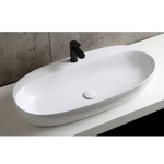 AZZURRA ELEGANCE раковина накладная 90х42см с 1 отв. под смеситель , цвет белый- фото