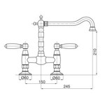 Смеситель кухонный Bugnatese Revival Uni 491U- фото2