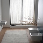 Унитаз подвесной 54x36 Globo Stone SSSN2.BI - фото