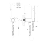 Gessi Inciso Shower Гигиенический душ на 1/2