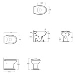 Унитаз приставной с горизонтальным сливом Simas Arcade AR891- фото2