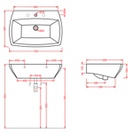 Artceram Jazz JZ19bi Раковина подвесная  70x48 см.- фото2