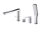 Смеситель на борт ванны Boheme VENTURO 370 хром