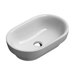 GSI Sand Раковина накладная/встроенная 45х45х15см без отв под смеситель, цвет белый- фото