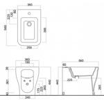 Биде приставное Cielo Opera Tondo OPBIT- фото3
