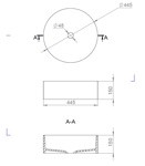 Раковина накладная Salini ARMONIA 202 глянец- фото3