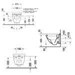 Duravit Starck 3 Унитаз подвесной, 485х360 мм, с креплением Durafix, цвет белый- фото2