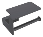 Boheme Держатель туал.бумаги с полкой Q, черный- фото