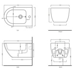 Биде подвесное Cielo Enjoy Big EJBS- фото2