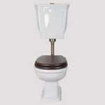 TW Bristol Унитаз приставной с низким бачком бронза- фото2