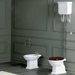 Simas Lante напольный выпуск в пол/стену, с высоким бачком, с фурнитурой цвета хром- фото