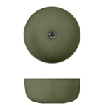 Kerasan Nolita Раковина чаша d 40 h 15см,, без отв под смеситель, цвет  Verde muschio- фото