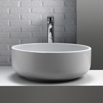 Kerasan Ciotola Раковина 46х17 см, без отв., накладная, без перелива, цвет: белый- фото