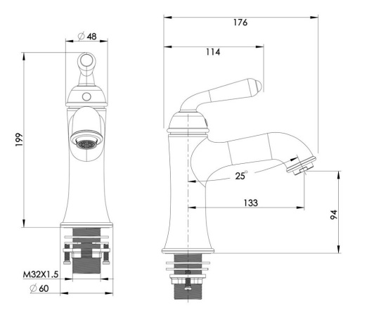 Смеситель для раковины Savoy SV24 CHR хром- фото2