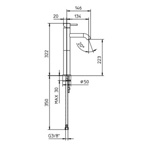 Palazzani Mimo высокий смеситель для раковины хром- фото2