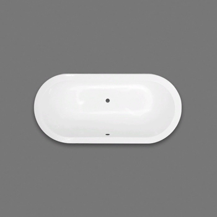 Devon&Devon Bayswater Ванна встроенная чугунная овальная 170x80xh46 cм- фото