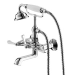 Смеситель для ванны с ручным душем, настенный [R-11-04-W-PC], цвет хром, Crosswate- фото