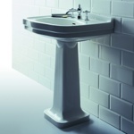 Раковина с одним отверстием Simas Londra LO924 на пьедестале- фото