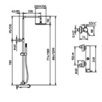 Palazzani Mimo душевая система хром- фото2
