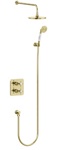 Душевая система Burlington Guild с встроенным термостатом, GOLD- фото