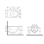 Kerasan Aquatech Унитаз подвесной,безободковый,55х36.5см, цвет: белый- фото2