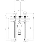 Gessi Inciso+ Смеситель для раковины на 3 отверстия с донным клапаном, цвет: black XL- фото2
