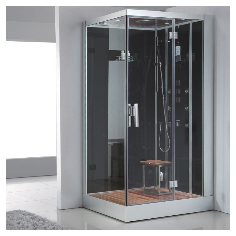 Гидромассажная кабина EAGO DZ959 F8 1200x900x2265мм правая ЧЕРНОЕ СТЕКЛО - фото