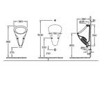 Писсуар настенный O.Novo 7504- фото2