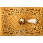 Декоративная панель с ручкой h145x217 mm, (металл) золото- фото2