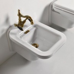 Биде подвесное Kerasan Waldorf  бронза- фото