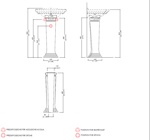 Devon&Devon Westminster Раковина 53.5х38.5 см, 1 отв., на пьедестале, цвет: белый- фото4