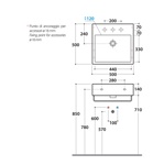 Раковина подвесная 50x50 Globo Classic SCQ50.BI - фото2
