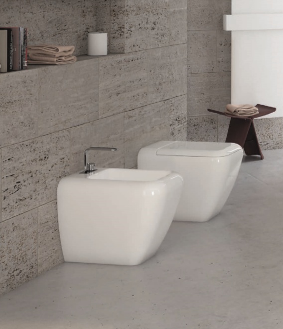 Биде напольное приставное Cielo Shui SHBI- фото2