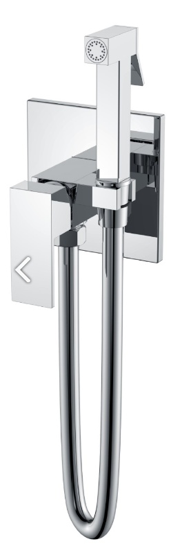 Смеситель гигиенический Boheme Qubic Chrome 477-CR- фото