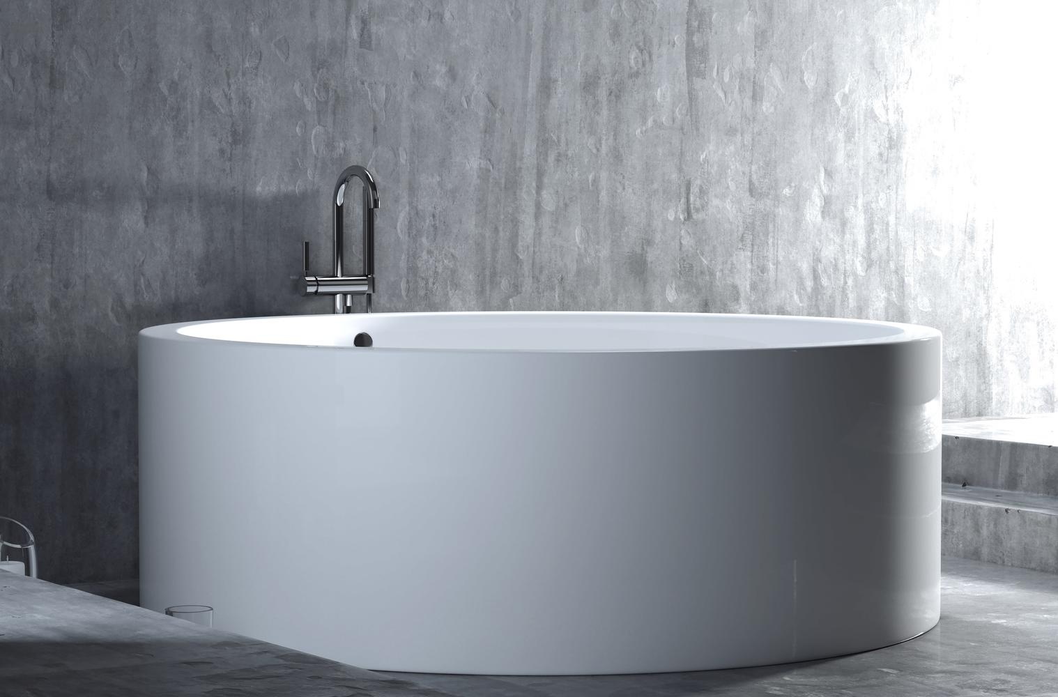Ванна из камня Salini Isola S-Sense 200x200 глянец