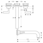 Смеситель для раковины Axor Citterio   - фото3