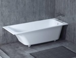 Встраиваемая ванна из камня Salini ORLANDO 160 cм S-Sense (Sapirit) глянец- фото5