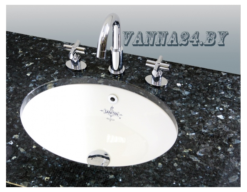 Раковина Sanitan Victorian 44x30,5 встраиваемая под столешницу