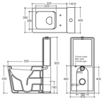 Унитаз напольный Althea Ceramica Design Outline 40119 - фото2