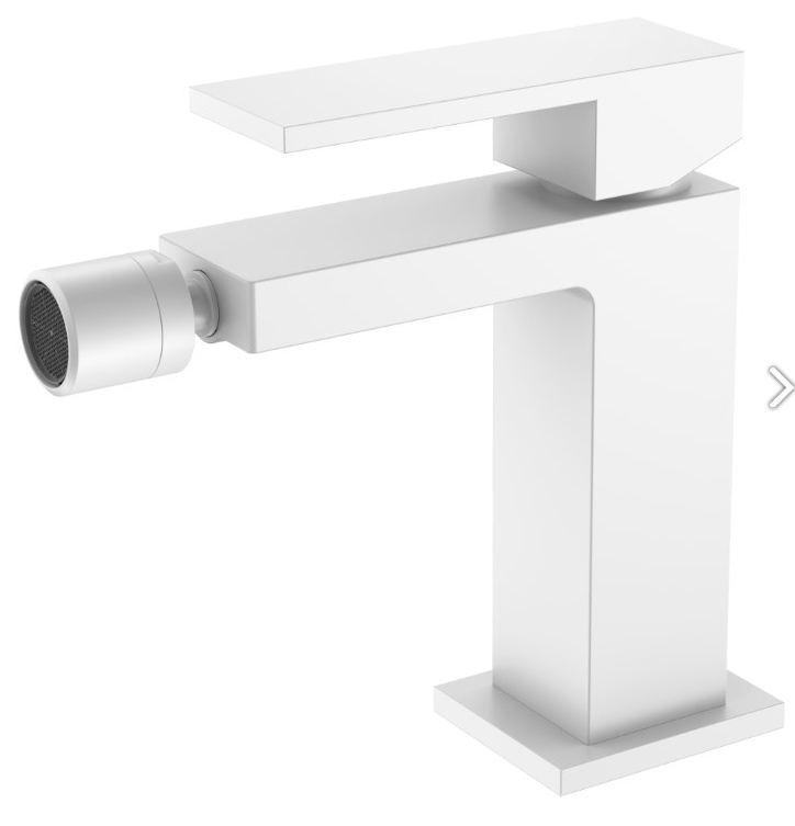 Смеситель для биде Boheme Qubic Matt White 476-MW- фото