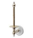 Devon DOROTHY держатель запасного туалетного рулона настенный, цвет: золото светлое/белый- фото