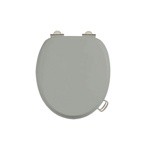 Сиденье на унитаз Arcade, цвет Оливковый матовый, НИКЕЛЬ- фото