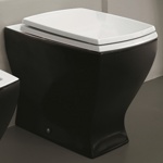 Artceram Jazz  JZ03Cbi/nero Унитаз приставной 54x36 см c креплением.- фото