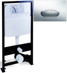 Инсталляция Boheme с хромированной кнопкой 666+665-CR- фото