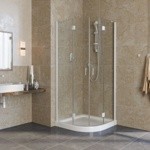 Душевое ограждение Vegas AFS 90*90 белый профиль- фото