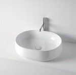 Kerasan F10 Раковина 56х44см, накладная, без отв., цвет: белый - фото